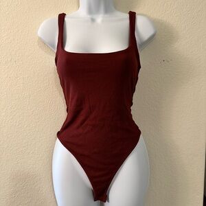 Naked Wardrobe Crimson Bodysuit